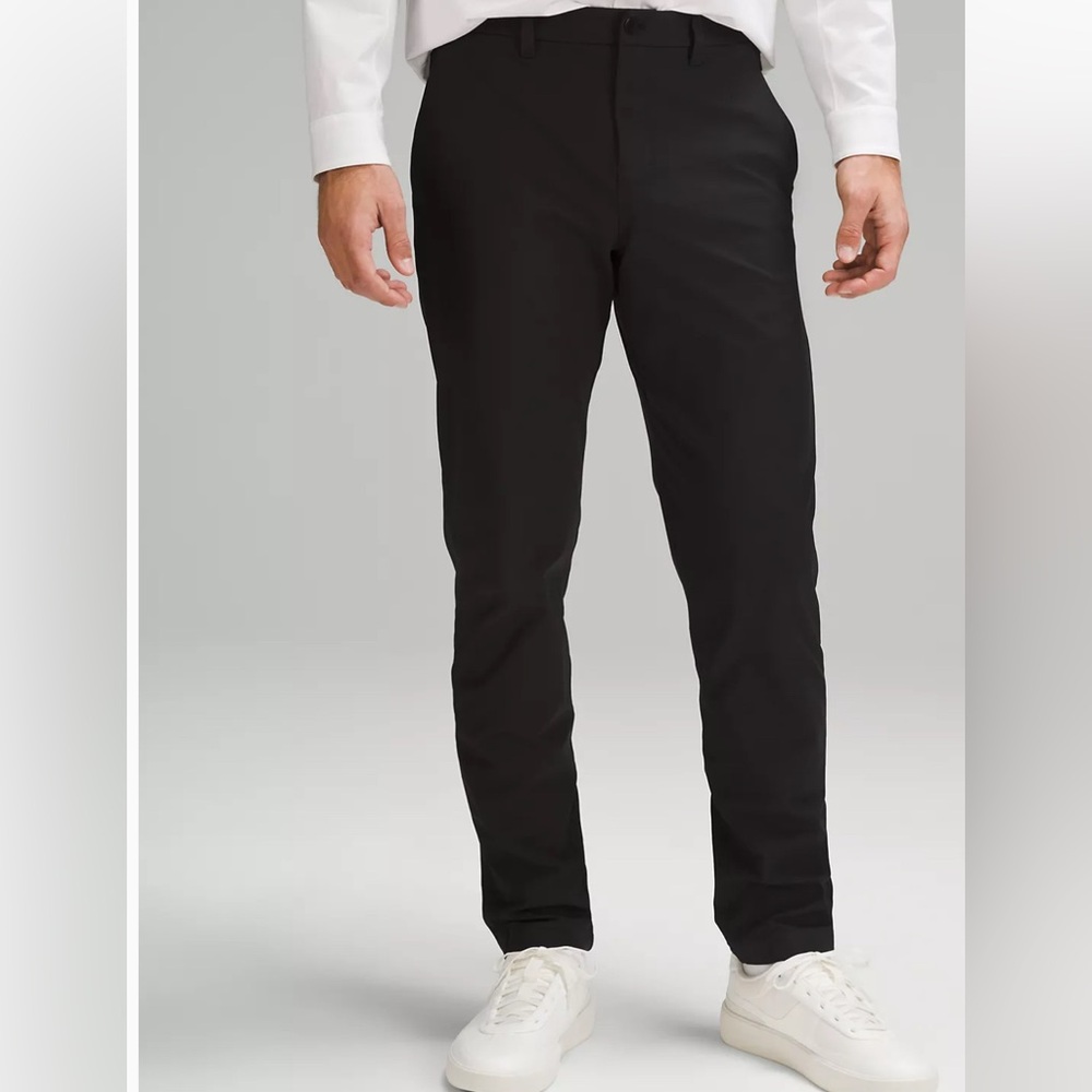 ABC Classic-Fit Trouser Warpstreme pants by Lululemon. Size is 40x30 in Black.